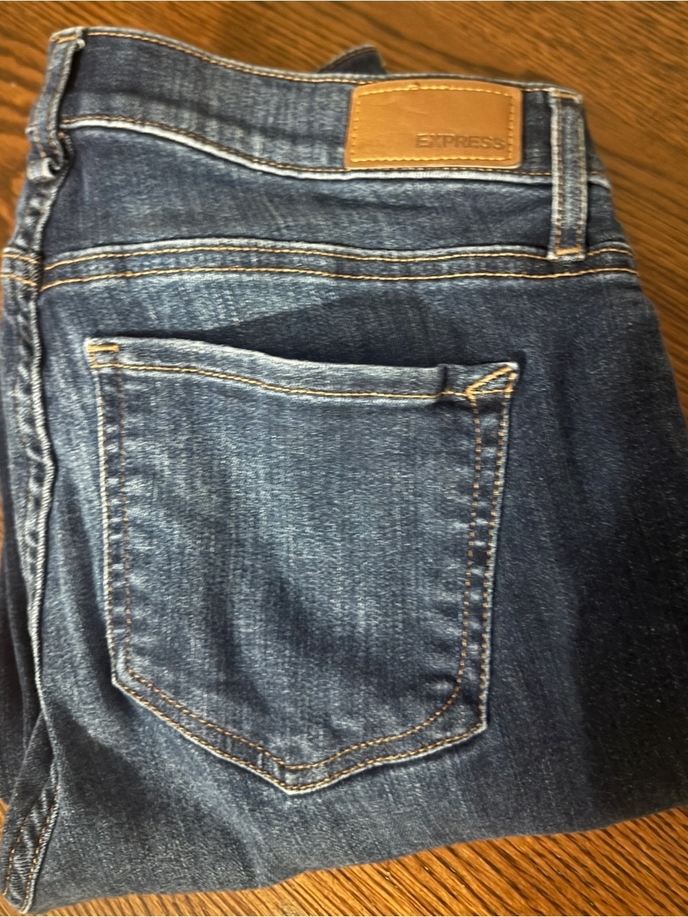 Express Blue Denim Jeans with Contrast Stitching
